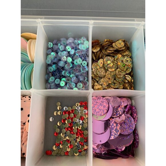 Mixed Sequin Set In Storage Box For Crafting & Decoration Projects - Picture 6 of 11